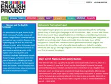 Tablet Screenshot of englishproject.org